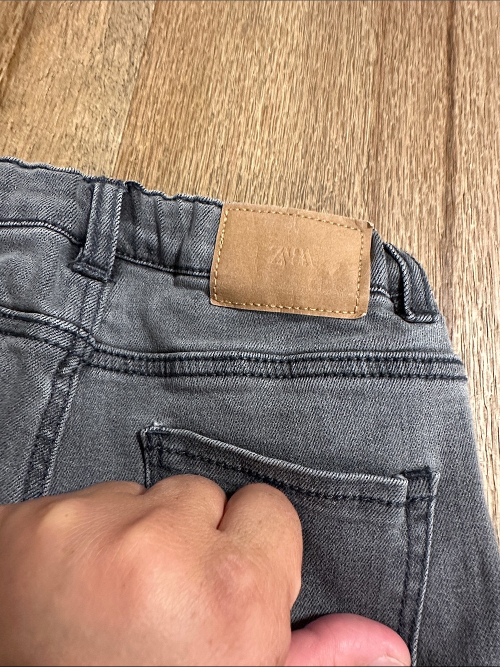 Zara toddler girl skinny light black gray jeans size 4-5 - Picture 4 of 5